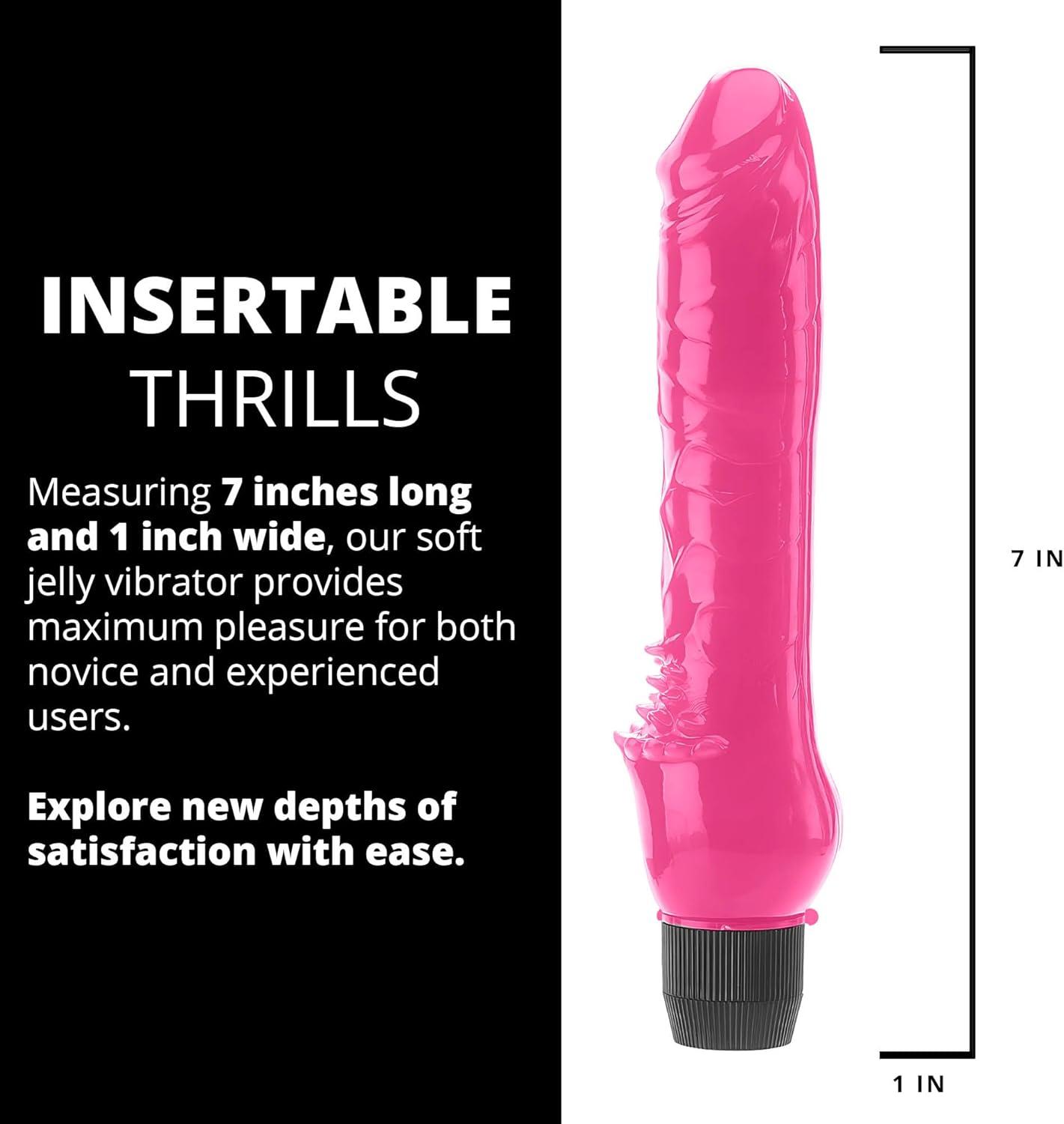 imageAdam ampamp Eve Crystal Realistic Dildo Suction Cup Base 8quot ClearPink 7