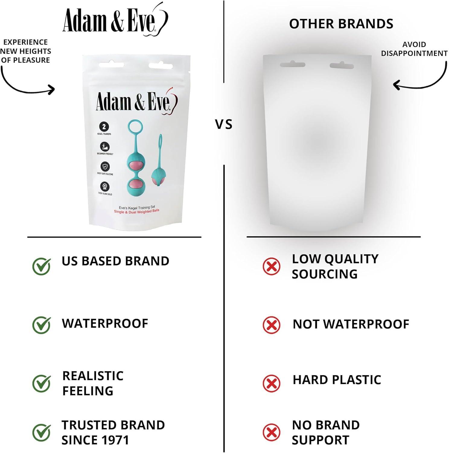 imageAdam ampamp Eve Eves Kegel Training Set Kegel Balls for Women Dual ampamp Single Weighted Vaginal Trainers Silicone Cradle with Retrieval Cord Pelvic Floor Strengthening Waterproof Beginner ampamp Advanced