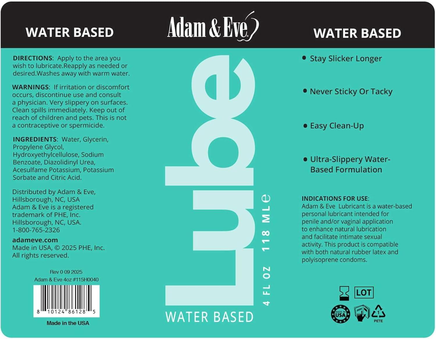 imageAdam ampamp Eve Salted Caramel Flavored Water Based Lubricant Personal Lubricants for Privacy and Toys Non Sticky Non Staining Long Lasting Lube for Men Women Couples Oral Sex ampamp Massage 4 ozUnflavored