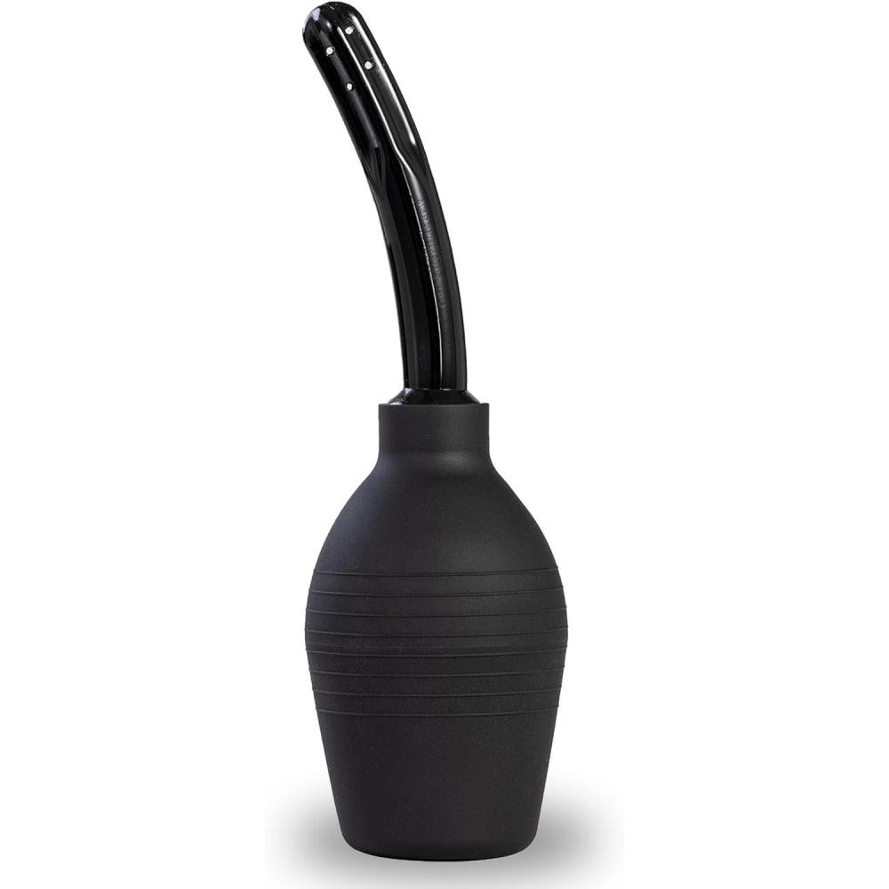 imageAdam ampamp Eve EZ Anal Douche Easy to Use Cleaning Bulb with Flexible Tip Large Capacity for Deep Cleansing Stable Flat Base Body Safe and Reusable Compatible with Water Based and Silicone Lubes