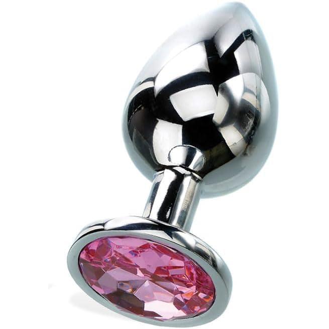 imageAdam ampamp Eve Gem Medium Anal Plug Metal Butt Plug for Women ampamp Men Tapered Trainer for Beginners ampamp Advanced Weighted Aluminum Plug for Temperature Play Safety Flared Base Includes Velvet Bag 28quot