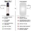 Adam & Eve Adam’s Rechargeable Penis Pump, Dick Erection Enlarger Sucker Adult Sex Toy for Men, Electric Cock Stretcher Stimulation Device & Extender, Bigger & Harder Erections, 8.25 in Insertable