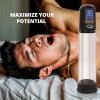 Adam & Eve Adam’s Rechargeable Penis Pump, Dick Erection Enlarger Sucker Adult Sex Toy for Men, Electric Cock Stretcher Stimulation Device & Extender, Bigger & Harder Erections, 8.25 in Insertable