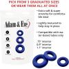 Adam & Eve Chubbies 3 Super Thick Enhancers, Extra Large Penis Rings, Stretchy Silicone, Erection Enhancer, Boosts Hardness and Girth, Comfortable Fit, Non Rolling, Waterproof, Durable, Easy Use