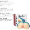 Adam & Eve College Coed Backdoor Booty, Ultra Realistic Male Masturbator with Soft SkinPerfect Material, Dual Entry Vaginal and Anal Tunnels, Tight Suction for Lifelike Sensation, 5 lbs, TPE