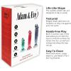 Adam & Eve Crystal Realistic Dildo, Suction Cup Base, 8″, Clear(Anal Dildos 3 Pack)