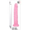 Adam & Eve Crystal Realistic Dildo, Suction Cup Base, 8″, Clear(Compatible)