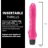 Adam & Eve Crystal Realistic Dildo, Suction Cup Base, 8″, Clear(Pink – 7″)