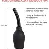 Adam & Eve EZ Anal Douche, Easy to Use Cleaning Bulb with Flexible Tip, Large Capacity for Deep Cleansing, Stable Flat Base, Body Safe and Reusable, Compatible with Water Based and Silicone Lubes