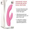 Adam & Eve Multi Function Silicone G GASM Rabbit Vibrator, Pink Adult Sex Toy Dildo for Personal Women, Clitoris Stimulation & Thrusting 6″, Pink