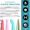 Adam & Eve Playful Seduction Sex Toy Kit, Bullet Vibrator & 3 Silicone Sleeves, Adult Sex Toys for Women & Couples, 10 Vibration Modes, G Spot Stimulation & Pleasure, Water Based Lube Compatible