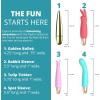 Adam & Eve Playful Seduction Sex Toy Kit, Bullet Vibrator & 3 Silicone Sleeves, Adult Sex Toys for Women & Couples, 10 Vibration Modes, G Spot Stimulation & Pleasure, Water Based Lube Compatible
