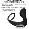 Adam & Eve Rechargeable Prostate Massager with C Ring Vibrating Prostate Stimulator for Men 10 Powerful Modes Stretchy Cock Ring for Harder Erections Waterproof and USB Rechargeable Couples Sex Toy
