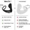 Adam & Eve Rechargeable Prostate Massager with C Ring Vibrating Prostate Stimulator for Men 10 Powerful Modes Stretchy Cock Ring for Harder Erections Waterproof and USB Rechargeable Couples Sex Toy