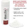 Adam & Eve Refreshing Powder, Preserves Lifelike Feel, Extends Toy Lifespan, Prevents Stickiness, Body-Safe Formula, Easy to Apply, Works with Dildos, Vibrators, Strokers, Realistic Sex Toys, 4 oz