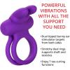 Adam & Eve Silicone Rechargeable Rockin’ Rabbit Enhancer Clitoral Stimulator for Him and Her Dual Silicone Rings 7 Functions of Vibration Waterproof Couples Ring Rechargeable Vibrating Toy