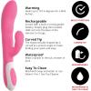 Adam & Eve Warming Rabbit G Spot Vibrator, Rechargeable Heated Dual Motor Clitoral and G Spot Stimulator, Waterproof Silicone Rabbit Vibrator with 25 Vibration Combos for Women and Couples