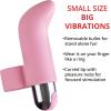 Adam and Eve 10 Function Silicone Rechargeable Finger Vibrator, 10 Speed Adjustable Stimulator, Insertable Bullet Sex Toy for Women, Waterproof Powerful Vibrations, Compact 3.39 Inch Design