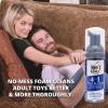Adam and Eve 4 in 1 Pure and Clean Misting Adult Sex Toy Cleaner, Fast Acting Clear Spray with Fresh Scent, Easy to Use Wash for Silicone Dildos, Vibrators, Anal Toys, Couples Accessories, and Tools(Foam 1.6oz)