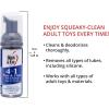Adam and Eve 4 in 1 Pure and Clean Misting Adult Sex Toy Cleaner, Fast Acting Clear Spray with Fresh Scent, Easy to Use Wash for Silicone Dildos, Vibrators, Anal Toys, Couples Accessories, and Tools(Foam 1.6oz)