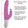 Adam and Eve Eve’s Rechargeable Waterproof Realistic Rabbit Vibrator, Adult Sex Toy with Thrusting Dildo for G Spot and Clitoral Stimulation, Dual Action Pleasure for Women and Couples, 8.5 Inch, Pink