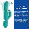 Adam and Eve Thrusting Rabbit, Rechargeable Adjustable Sexual Stimulator, 10 Powerful Vibration Functions, Waterproof and Flexible for Clitoral Anal and G Spot Stimulation, Compact Pleasure Toy