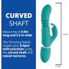 Adam and Eve Thrusting Rabbit, Rechargeable Adjustable Sexual Stimulator, 10 Powerful Vibration Functions, Waterproof and Flexible for Clitoral Anal and G Spot Stimulation, Compact Pleasure Toy