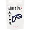 Adam & Eve Adam’s Ribbed Cage Silicone Enhancer, Dual Loop Cock Ring with Stimulating Ribs, Boosts Firmness, Enhances Endurance, Stretchable Silicone for Couples, Heightens Partner’s Pleasure