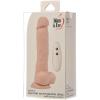 Adam & Eve Adam’s True Feel Rechargeable Dildo with Wireless Remote Control, Big Thrusting & Vibrating Adult Sex Toys for Women & Couples, Suction Cup Base Long Distance Realistic Vibrator, Beige