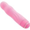 Adam & Eve Diamond Darling Vibrator, 10 Powerful Vibration Speeds, Textured Silicone for Intense Stimulation, Waterproof, Rhinestone Studded Base, Compact & Discreet Adult Toy for Women