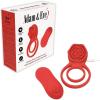 Adam & Eve Double Ring Vibrating Rose Cockring, Penis Rings with 9 Vibration Modes, Remote Control, Stretchy Silicone, Enhances Performance, Boosts Hardness, Waterproof, Rechargeable, Couples Toy