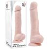 Adam & Eve True Feel Dildo, Big Realistic Penis with Suction Cup, Lifelike Dual Layered Soft Silicone, Waterproof, Easy to Clean, Adult Sex Toys for Women, Men Anal & Couples, 7.5 in, Flesh(7 inches)
