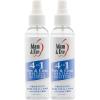 Adam and Eve 4 in 1 Pure and Clean Misting Adult Sex Toy Cleaner, Fast Acting Clear Spray with Fresh Scent, Easy to Use Wash for Silicone Dildos, Vibrators, Anal Toys, Couples Accessories, and Tools(Spray (Pack of 2))