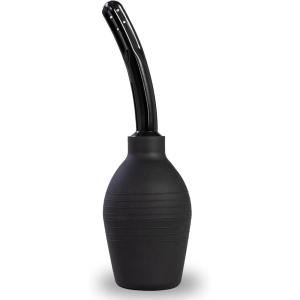 Adam & Eve EZ Anal Douche, Easy to Use Cleaning Bulb with Flexible Tip, Large Capacity for Deep Cleansing, Stable Flat Base, Body Safe and Reusable, Compatible with Water Based and Silicone Lubes