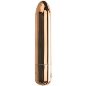 Adam and Eve Eve’s 10 Function Cutie Rechargeable Bullet, Vibrating Dildo & Clitoral Massager, Personal Sexual Pleasure Tool for Women, Mini Stick, Valentine’s Day Gift for Everyone, 3.94 Inch, Copper