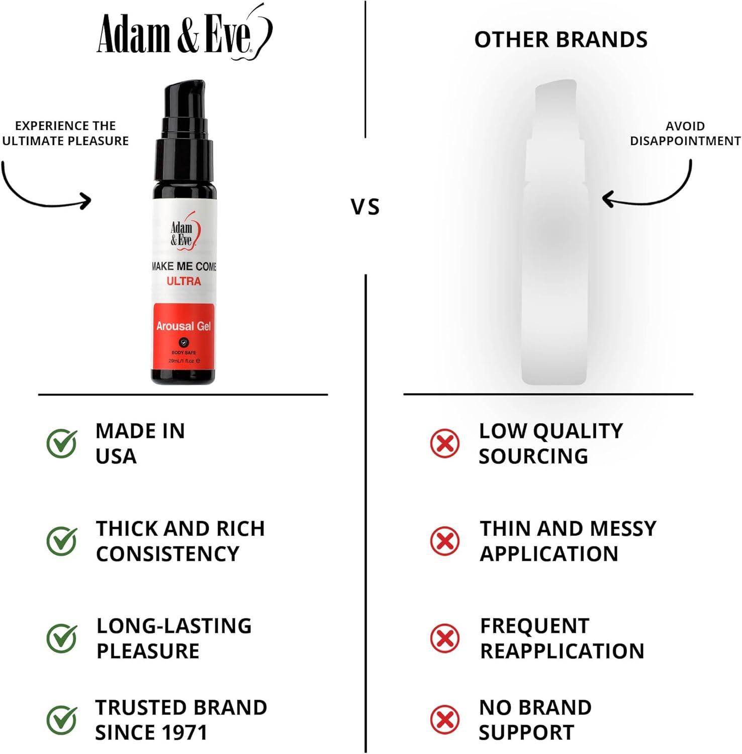 imageAdam and Eve Make Me Cum Ultra Clitoral Sensitizer Gel Water Based Lubricant for Privacy and Sex Toys Clitoral Arousal Enhancer Gel Sensation Boosting Intimate Lube Gifts for Couples 1 oz