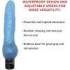 Adam & Eve Blue Dolphin Vibrator Waterproof Flexible Multi Speed Realistic Textured Vibe Beginner Friendly Adjustable Speed Textured for Extra Stimulation Clitoral and G Spot Massage Adult Toy