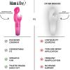 Adam & Eve Butterfly Kiss Vibrator, G Spot and Clitoral Stimulator with 3 Speeds, Waterproof Butterfly Vibrator with Tickling Antennae, Soft Flexible TPR, Battery Operated, Adult Sex Toy for Women