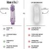 Adam and Eve Chubby Fun Personal Vibrator, Thick Thrusting Multi Speed Dildo, Smooth Adult Sex Toy for Women and Couples, Stimulates G Spot, Adjustable Vibrations, Waterproof, 9 Inch Purple Design