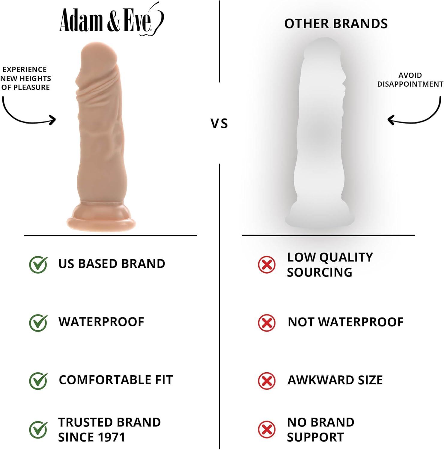 imageAdam ampamp Eve Cool Curve Jelly Dildo Realistic Curved Dildo with Suction Cup Base Soft and Flexible PVC for G Spot or P Spot Stimulation Strap On Harness Compatible 8 Inch Total Length Adult ToyWhite  45