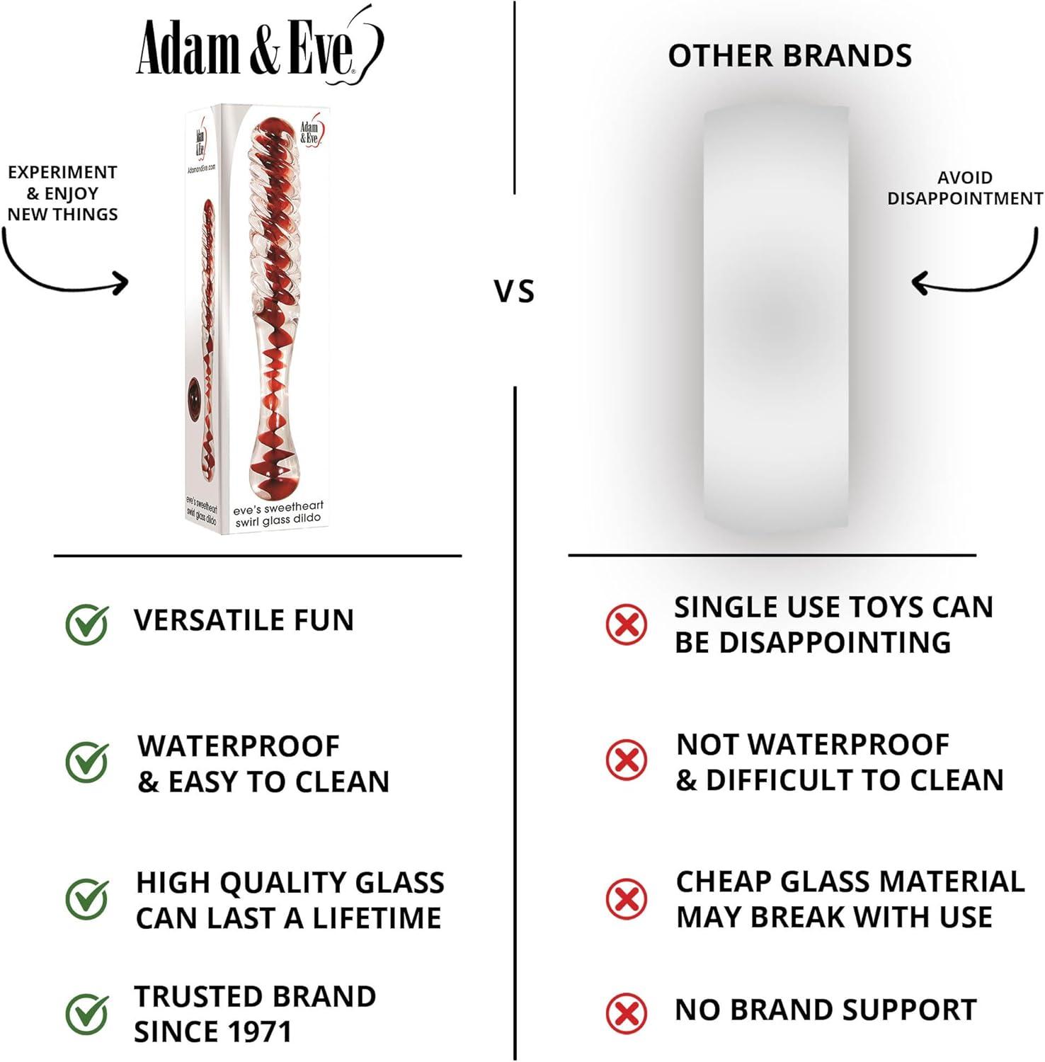 imageAdam ampamp Eve Cool Curve Jelly Dildo Realistic Curved Dildo with Suction Cup Base Soft and Flexible PVC for G Spot or P Spot Stimulation Strap On Harness Compatible 8 Inch Total Length Adult ToyRed DildoButt Plug  875