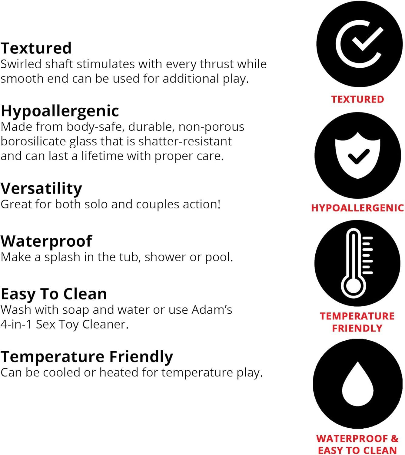 imageAdam ampamp Eve Cool Curve Jelly Dildo Realistic Curved Dildo with Suction Cup Base Soft and Flexible PVC for G Spot or P Spot Stimulation Strap On Harness Compatible 8 Inch Total Length Adult ToyRed DildoButt Plug  875