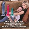 Adam & Eve Cool Curve Jelly Dildo, Realistic Curved Dildo with Suction Cup Base, Soft and Flexible PVC for G Spot or P Spot Stimulation, Strap On Harness Compatible, 8 Inch Total Length, Adult Toy(Anal Dildos 3 Pack)
