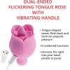 Adam & Eve Eve’s Ravishing Suction Rose Clitoral Stimulator 10 Suction and Vibration Modes Rechargeable Silicone Rose Sex Toy for Women Adult Gift Pocket Sized Oral Stimulation Discreet Pleasure