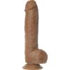 Adam & Eve Adams Colossal 12 Inch Dildo, Realistic Large Dildo with Suction Cup, Extra Long and Thick for Hands Free Play, Lifelike TPR, Veined Texture, Harness Compatible, Adult Toy for Women and Men