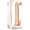 Adam & Eve Adam’s True Feel XL Realistic Dildo, 10 Inch Dual Density Dildo with Suction Cup Base, Soft Outer Skin with Firm Core, Lifelike Feel, Strap On Compatible, Waterproof Adult Sex Toy for Women(White)