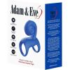 Adam & Eve Rockin and Rollin Couples Cock Cage, Vibrating Penis Ring, 10 Vibration Modes, Snail Stimulator, Rechargeable Erection Enhancer, Waterproof Couples Sex Toy, Body Safe Silicone