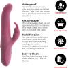 Adam & Eve Eve’s Twirling 10 Speed Rabbit Thruster Vibrator, Clitoral Stimulating Personal Dildo Adult Sex Toy for Women & Couples, Clit & G Spot Vibrating Massage Tools Date Night, 9.5″, Purple