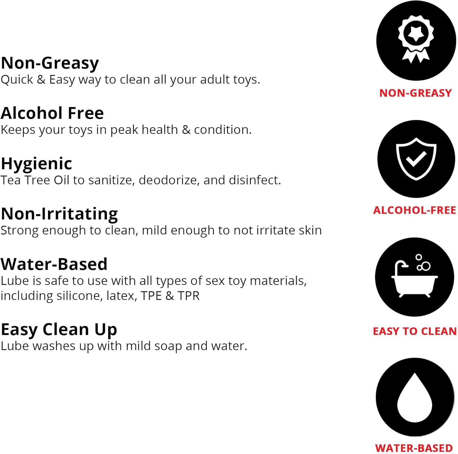 imageAdam amp Eve Masturbation Lube amp Toy Cleaner Kit WaterBased Personal Lubricant with Gentle Toy Cleaning Spray BodySafe NonSticky Easy Rinse Compatible with All Toys Intimate Care Set
